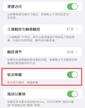 巴彦淖尔苹果授权维修站分享iPhone轻点无法唤醒怎么办